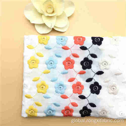 Color Cotton Fabric Pattern elastic force Sewing embroidery cotton fabric Supplier